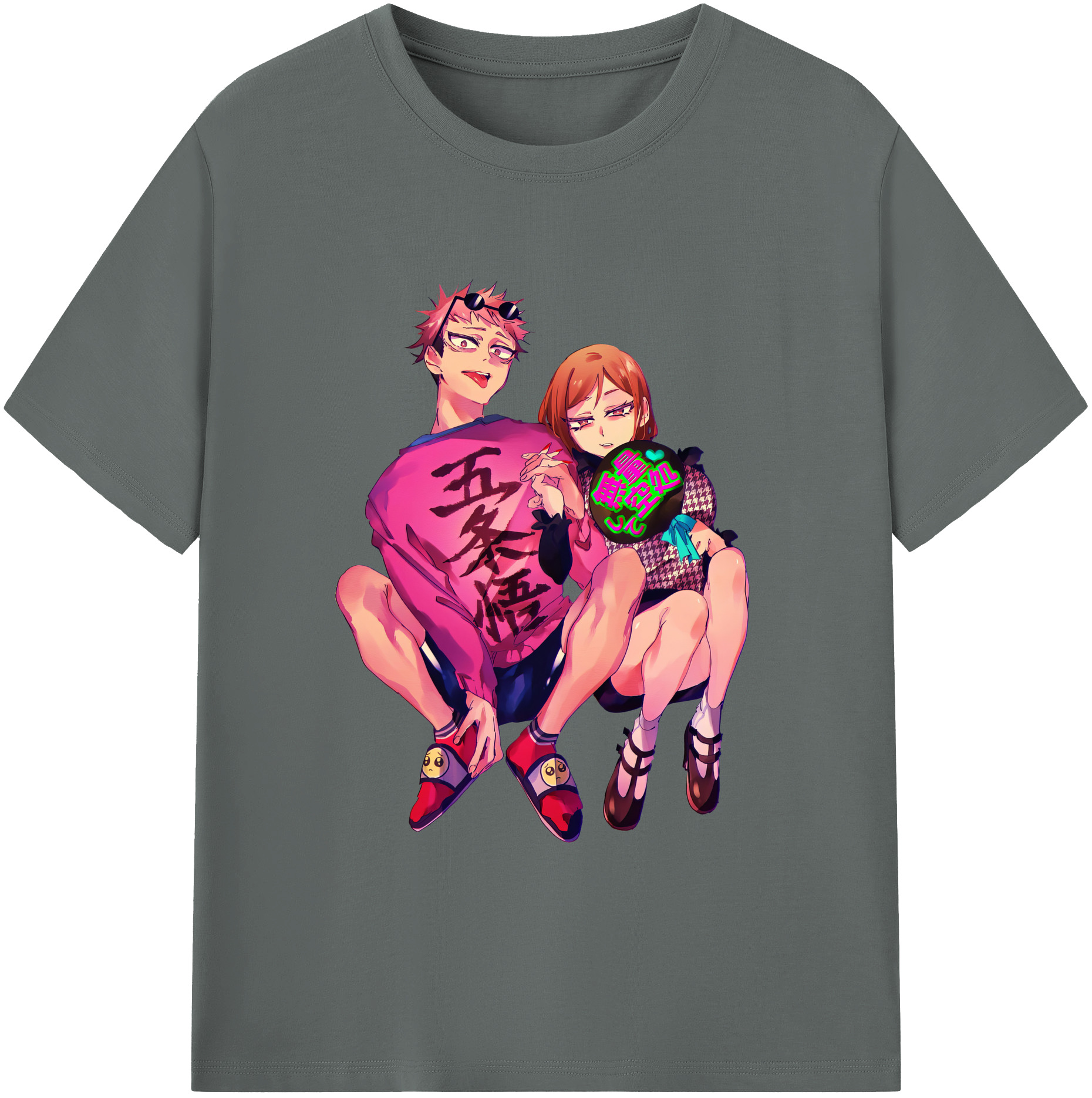 （画像用） 呪術廻戦 Jujutsu Kaisen 綿100％ メンズ半袖Tシャツ｜肌触りやわらか＆通気性